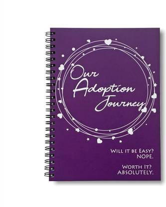 aulie Adoption Journal / Adoption Gift / Adoption Keepsake / Baby Memory Keepsake Notebook / Keepsakes / Adoption Journey / Diary for Adoptive parents / Writing journal A5 Notebook Unruled 45 Pages