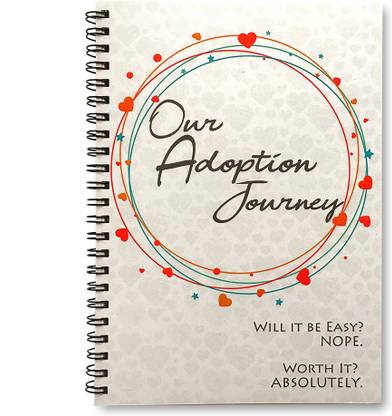 aulie Adoption Journal / Adoption Gift / Adoption Keepsake / Baby Memory Keepsake Notebook / Keepsakes / Adoption Journey / Diary for Adoptive parents / Writing journal A5 Notebook Unruled 45 Pages