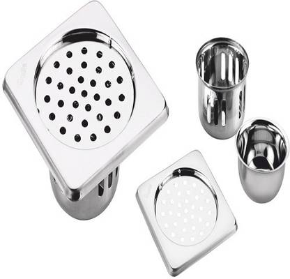 Kindle Floor Stainless Steel Push Down Strainer