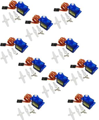APTECHDEALS SG90 Micro Servo Motor 9G RC Robot Helicopter Airplane Boat Controls (10pc) Motor Control Electronic Hobby Kit