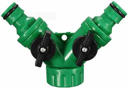 HOKiPO Water Splitter Y Tap Connector for Garden Pipe Hose Connector