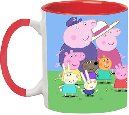 इम्प्रेशन Peppa Pig Cartoon -2351-Red सिरेमिक मग