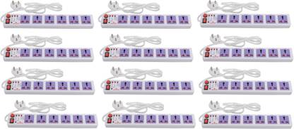 ANCHOR - Universal Socket Shutter with Single Socket Set of 12 pcs - 6  Socket Extension Boards