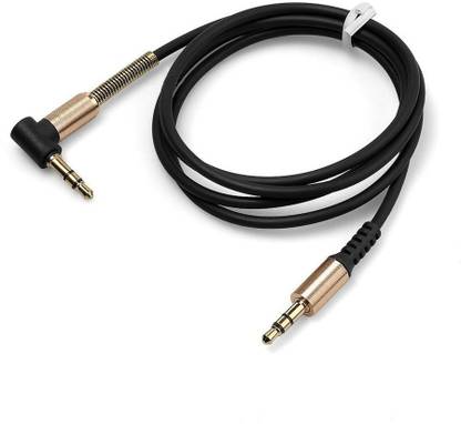 ASTOUND AUX Cable 1 m Right Angle Spring 3.5mm Male to Male Car MP3 PC Stereo Audio AUX Cable Cord