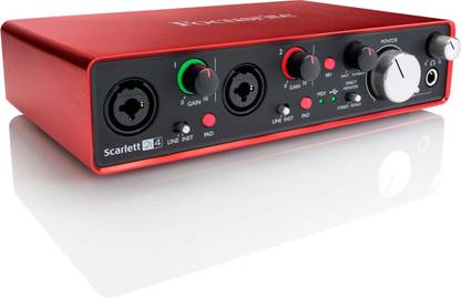 FOCUSRITE Scarlett 2i4 USB Audio Interface 2 Tracks Digital Multi-track Recorder