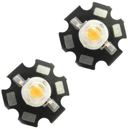 TCS 2Pcs/ 3W Plant Grow LED Full Spectrum LED Grow Light Diodes For with 20mm PCB star Light Electronic Hobby Kit