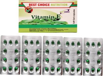 BEST CHOICE NUTRITION Vitamin E capsules 400 MG (Natural Source)