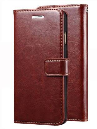 SESS XUSIVE Flip Cover for Leather Wallet Flip Book Cover Case For Yu Yureka/Yu Yureka Plus - (Brown)