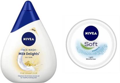 NIVEA Milk Delights Fine Glamflour For Oily Skin & Soft Moisturizer