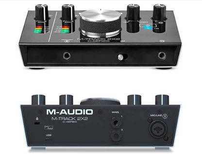 M AUDIO M-Track 2X2 C-Series | 2-in/2-out USB Audio Interface (24-bit/192kHz) 2 Tracks Digital Multi-track Recorder
