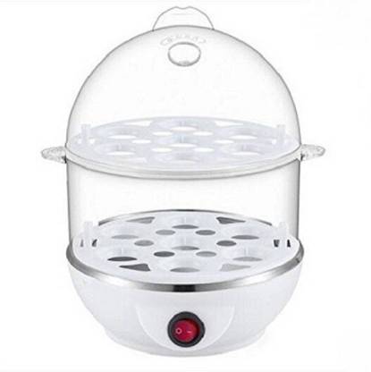 MEZIRE Multifunctional Electric Double Layer Egg Boiler Poacher Multifunctional Electric Double Layer Egg Boiler Poacher Egg Cooker  (14 Eggs) Egg Cooker