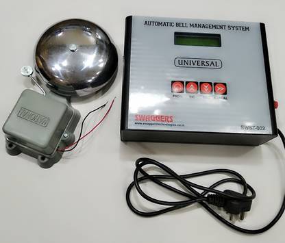 SWAGGERS PERIODIC BELL SYSTEM SCHOOL TIMER BELL RAGULER ,WINTER ,EXAM MODE Wired Door Chime