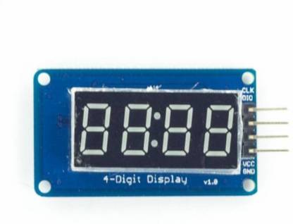 टेकविज़ 4 Digit TM1637 Clock Display Module (White) शिक्षात्मक इलेक्ट्रॉनिक हॉबी किट