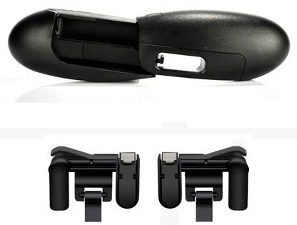 LIFEMUSIC PUBG Fortnite Mobile Games Controller – L1R1 Sensitive Shoot and Aim Triggers Fire Buttons for iOS Android, Cell Phone Gaming Joystick Kit (2 Trigger and 1 Game pad)  Gaming Accessory Kit