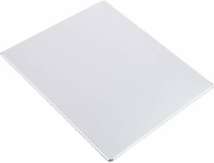 J Aluminium Mouse Pad for MacBook, Laptop & Desktop Silver Non Slip Base Dual Sided Mousepad