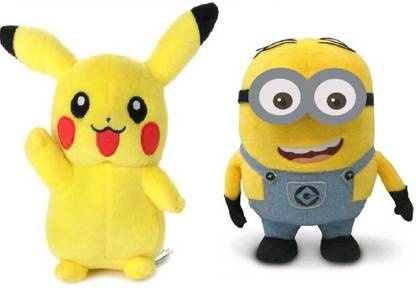 ajmera sales MINION PIKACHU SOFT TOYS  - 12 inch
