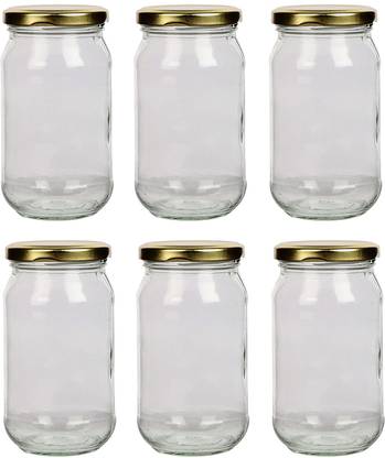 TIED RIBBONS Glass Pickle Container & Salt Pepper Container  - 400 ml