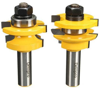 SBRMART Drill_127 Shank Finger Joint Router Bit for Woodworking-2pcs 1/2 Inch