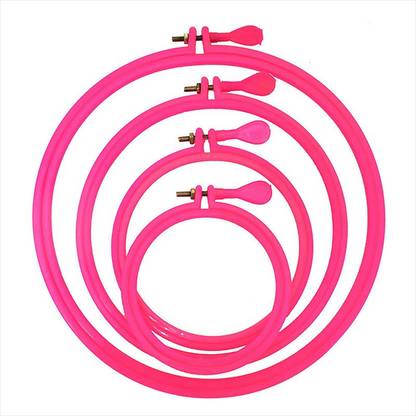 Embroiderymaterial Round Embroidery Hoop Ring Frame for Craft, Embroidery and Cross-Stitching All 4Sizes Set Embroidery Hoop