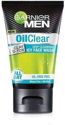 Garnier Men Next Door Men Oil Clear deep cleansing Facewash, 100g Face Wash