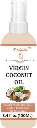 Vadhika 100% Pure Cold Pressed Organic Virgin Coconut Oil,-For Hair Growth & Hair Massage Oil For Glow Face & Skin-(100ml) Hair Oil (100 ml) Hair Oil