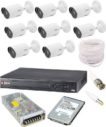 DAHUA 2mp 9 bullet camera, 16 channel dvr, 1 tb hard disk, 16 channel power supply, 90 MTR WIRE BUNDLE AND ALL ACCESSORIES REQUIRED DAHUA HOME SECURITY CAMERA Security Camera
