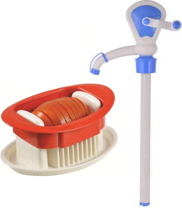 N H Enterprise TOMATO SILCER & OLIL PUMP Kitchen Tool Set
