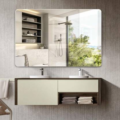 Seven Horses Corner Round Bevelled Wall Mirror Bathroom Mirror