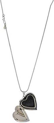 Wellpoint Silver Heart Shaped Openable Photo Insert Locket for Men Metal Locket Set