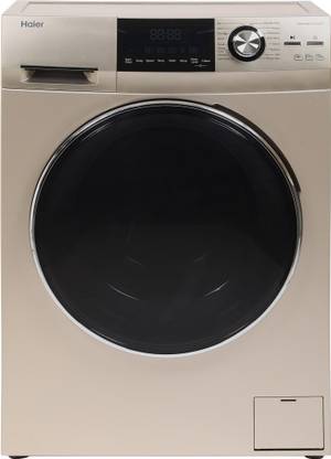 Haier 8 kg Fully Automatic Front Load Washing Machine Gold