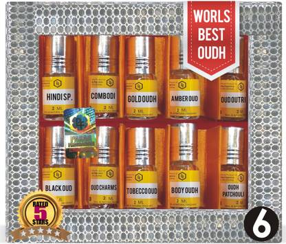 Parag Fragrances Top 10 Oudh Attar Trail Pack Set No. 1 Herbal Attar