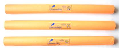 Swarnalekha Book & Notebook Cover Binding Roll 3 Pieces Paper like BROWN Synthetic Roll, 14 Inch x 9 Meter, Set of 3 Rolls Book Cover