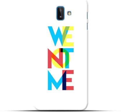 Saavre Back Cover for We Not Me, White for SAMASUNG J6 PLUS