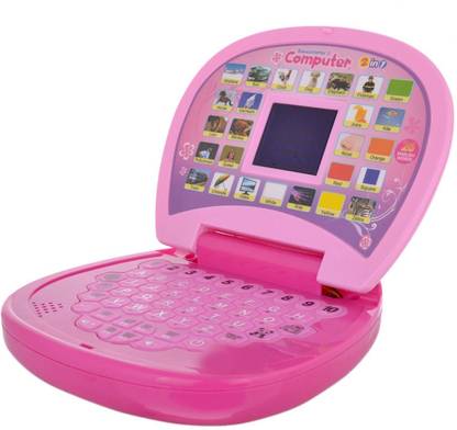 webster Learning Educational Computer Game ABC and 123 Kids Mini Laptop with LED Display and Music