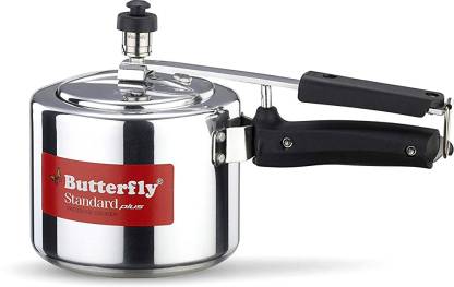 Butterfly Present Aluminium peel proof induction compatible base Standard plus 2.0 liter 2 L Induction Bottom Pressure Cooker