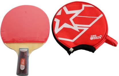 DHS TT Bat A1006 Red, Brown Table Tennis Racquet