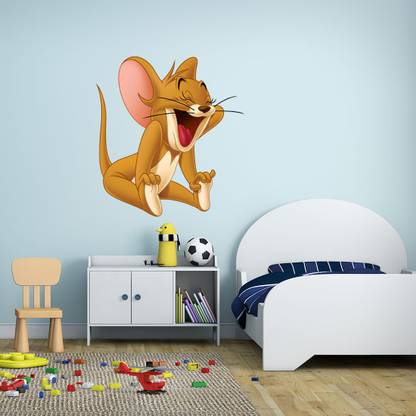 Spinn Décor Wall Decal Jerry 48 cm Laughing Jerry Wall Sticker Self Adhesive Sticker