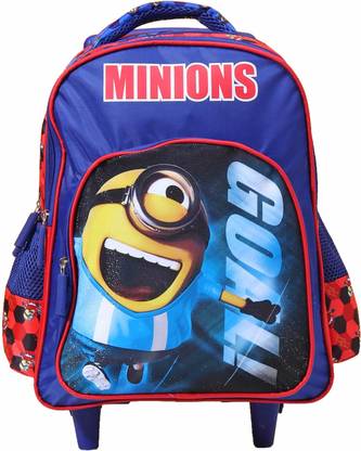 MINIONS Pre-School Goal 36cm Trolley Nursery (LKG/UKG/1st std) School Bag