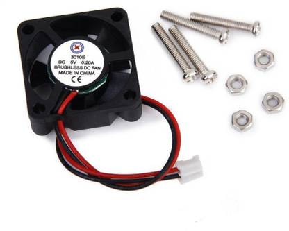 REES52 12V, 0.065A Printer Cooling Fan with 2 Pin Dupont, 40x40x10mm - Set of 1 Electronic Components Electronic Hobby Kit