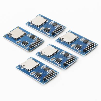 REES52 5PCS Micro SD Card Micro SDHC Mini TF Card Adapter Reader Module for Arduino Micro Controller Board Electronic Hobby Kit