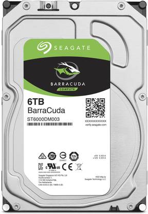 Seagate Barracuda 6 TB Laptop Grey SATA Internal Hard Disk Drive (HDD) (Barracuda 6 TB Laptop Internal Hard Disk Drive)