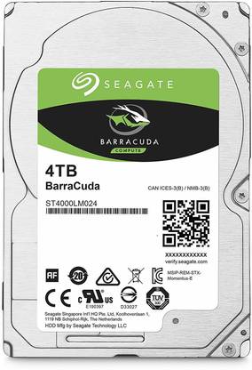 Seagate Barracuda 4 TB Laptop Internal Hard Disk Drive (HDD) (Barracuda 4 TB Laptop Internal Hard Disk Drive)