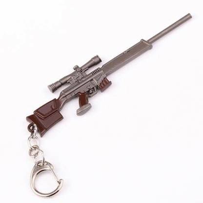 SN RACERS SNIPER RIFLE PUBG PLAYER UNKNOWN BATTLE GROUND RIFLE GUN KEY CHAIN KEY RING Key Chain