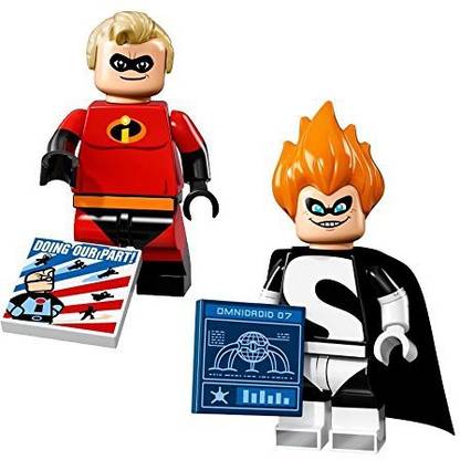 Genrc LEGO Disney Series Minifigures - Mr. Incredible and Syndrome (71012)