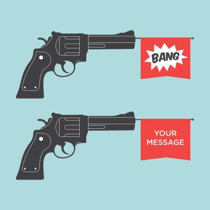 two gun bang Motivational Poster|Inspirational Poster|Posters for life|Country Love|Religious|All Time Posters|Technology Poster|Poster About Life|HomeDecorPoster|Poster for Every Room,Office, GYM|300 GSM HD Paper Print Paper Print