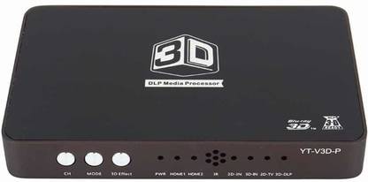 TECHGEAR 2D to 3D Converter 2x1 HDMI 1280*720 Video For 120Hz 3D HD DLP Projector Media Streaming Device