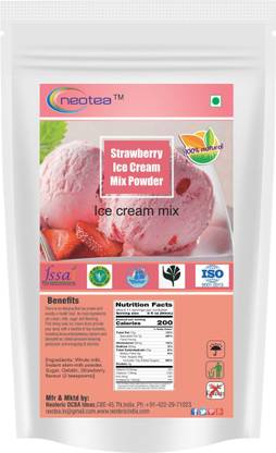 neotea Strawberry Ice Cream Mix Powder (250g) Custard Powder