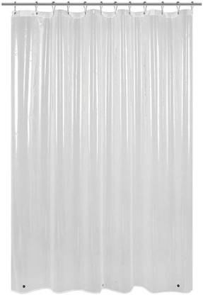 Dakshya Industries 304.8 cm (10 ft) PVC (Polyvinyl Chloride) Transparent Long Door Curtain Single Curtain
