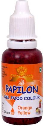 PAPILON Concentrated Gel Food Colour Orange Yellow -30gm Orange