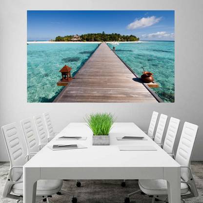 A Beautiful Seas Island Green Nature Sunlight HD Wallpaper No Framed 2ft X 4ft Canvas Art